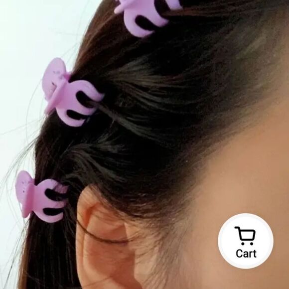 10pcs Mini Octopus Clips Plastic Hair Claw Clips - Picture 2 of 2